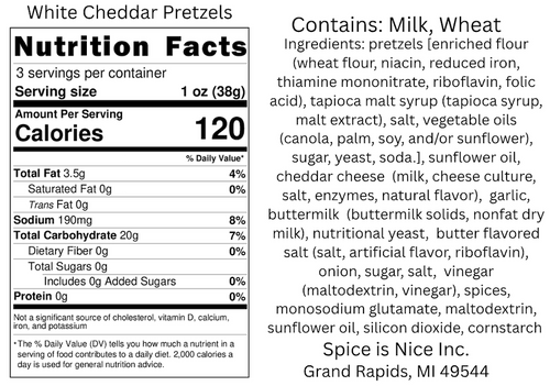 White Cheddar Pretzels